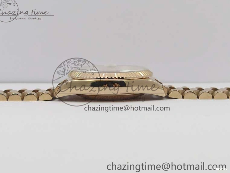 Day-Date Dial President RG on 128239 MOP Best Bp Edition Maker White Crystral Markers 36 Bracelet RG 0715